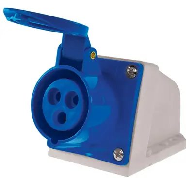 Enchufe Industrial Hembra Sobrepuesto 2P+T 16A Lexo