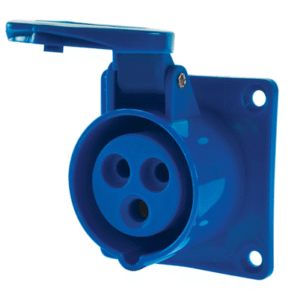 Enchufe Industrial Hembra Embutido 2P+T 32A Lexo