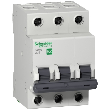 Interruptor Automático Schneider Easy MCB C 3x6A 6kA EZ9F56306