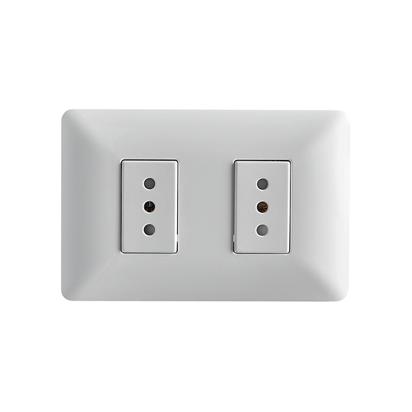 Enchufe Doble 10A Marfil Embutido NEV