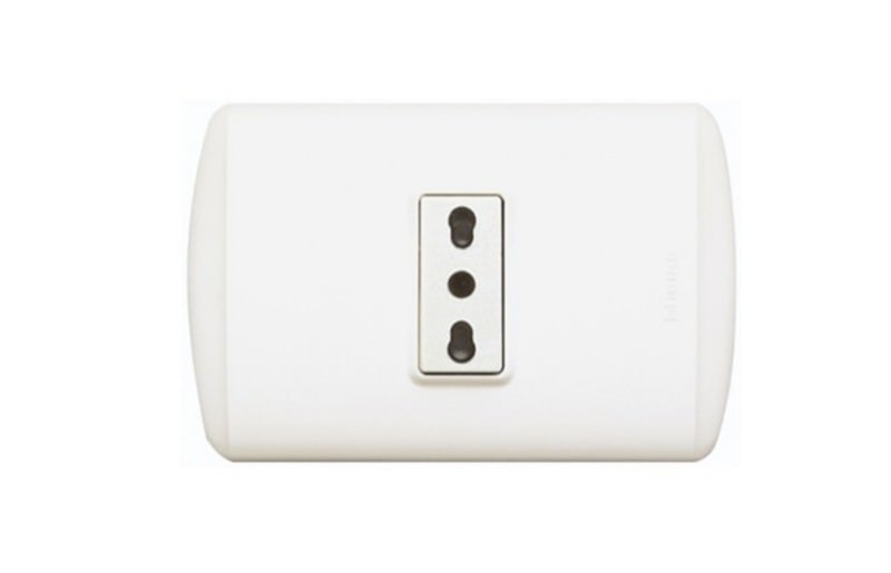 Enchufe Simple 10A Marfil Embutido NEV